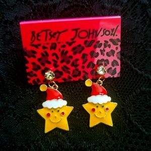Betsey Johnson Star Earrings